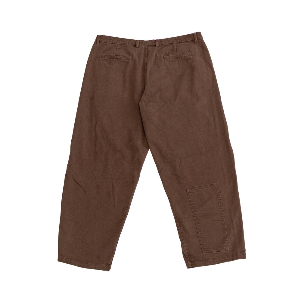 R. Swiader Brown Cotton Workwear Pants Size 36 Wide Leg Carpenter Style - Picture 2 of 5